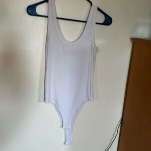 White tank top bodysuit